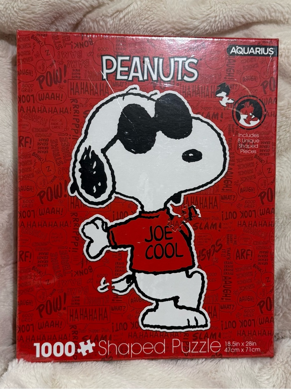 Aquarius Puzzles Peanuts Joe Cool Shaped 1000 Piece Jigsaw Puzzle